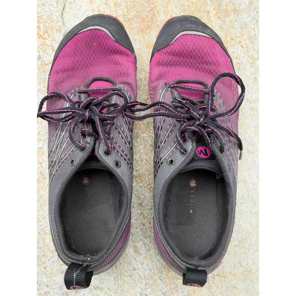 Merrell Bare Access Arc 3 Womens 9.5 Trail Running Shoes Pink Black   Vibram